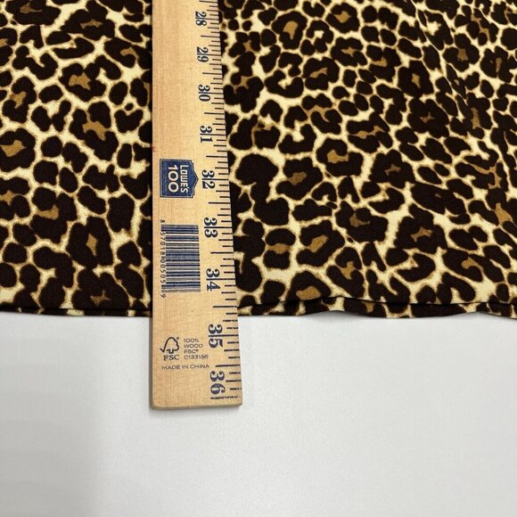 J. Crew Leopard Print Shift Dress Womens Size 8 Lagenlook Mobwife - Picture 15 of 16